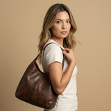 Hobo Tas Vrouwen Grote Leren Schouderhandtas