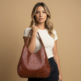Hobo Tas Vrouwen Grote Leren Schouderhandtas