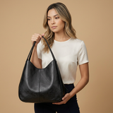 Hobo Tas Vrouwen Grote Leren Schouderhandtas