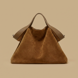 Grote Suède Leren Tote Bag
