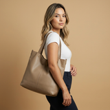 Dames Tote Bag Zachte Leren Handtas
